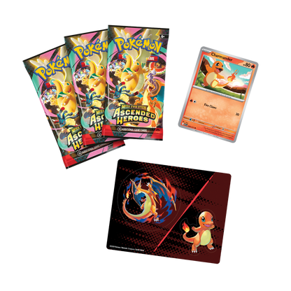 Pokemon Ascended Heroes 3-Pack Sticker Blister Charmander (FR)